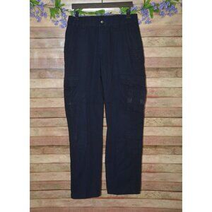 5.11 Tactical Pants Mens 32x34 Navy Blue Cargo Pockets Ripstop Classic Workwear